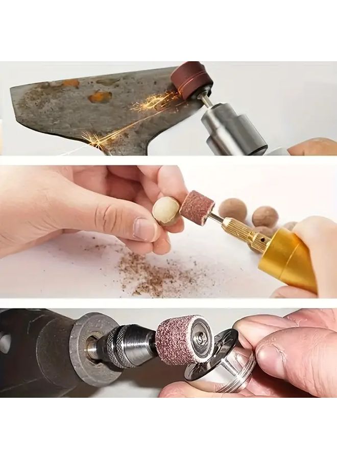 Small Size 180 Grit 180pc Sanding Kit With 2 Mandrels For Nail Drill Rotary Tools - Image 4